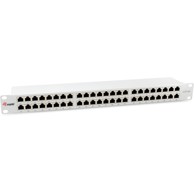 EQUIP Patch panel 48x RJ45 Cat6A 19" FTP 1U Premium, svijetlosivi